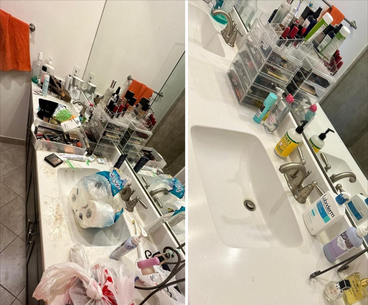 Bathroom cleaning ￼￼